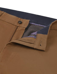 Rust Smart Fit Cotton Trouser FTC2529S-32