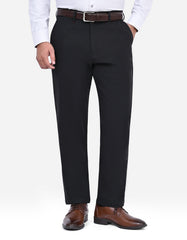 Black Classic Fit Cotton Trouser FTC2535C-30