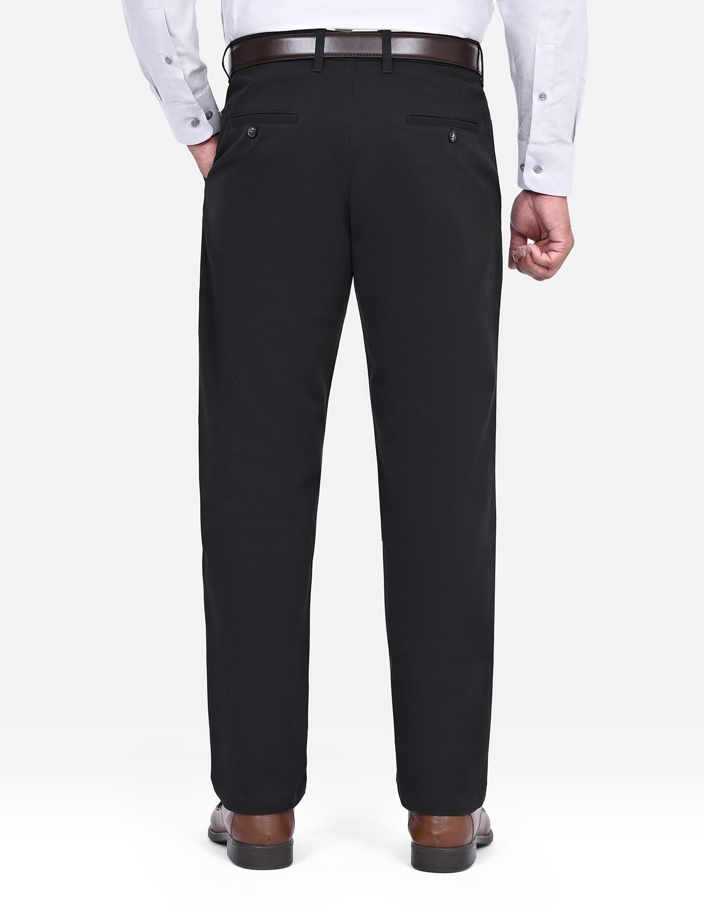 Black Smart Fit Cotton Trouser FTC2535S-38
