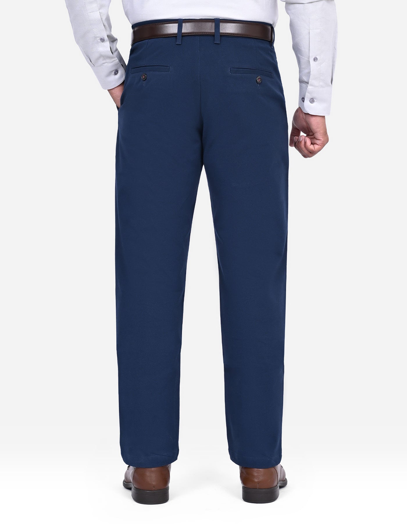 Navy Classic Fit Cotton Trouser FTC2536C-38