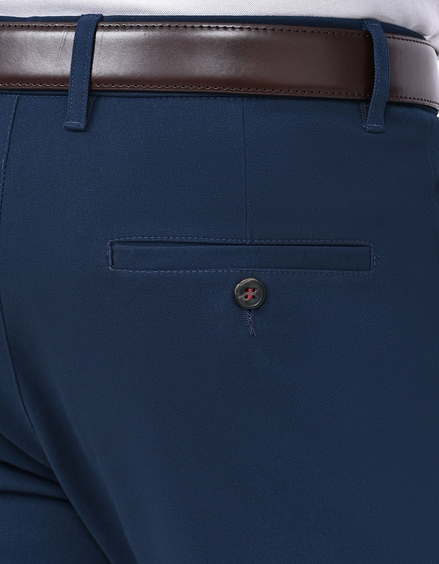Navy Smart Fit Cotton Trouser FTC2536S-36