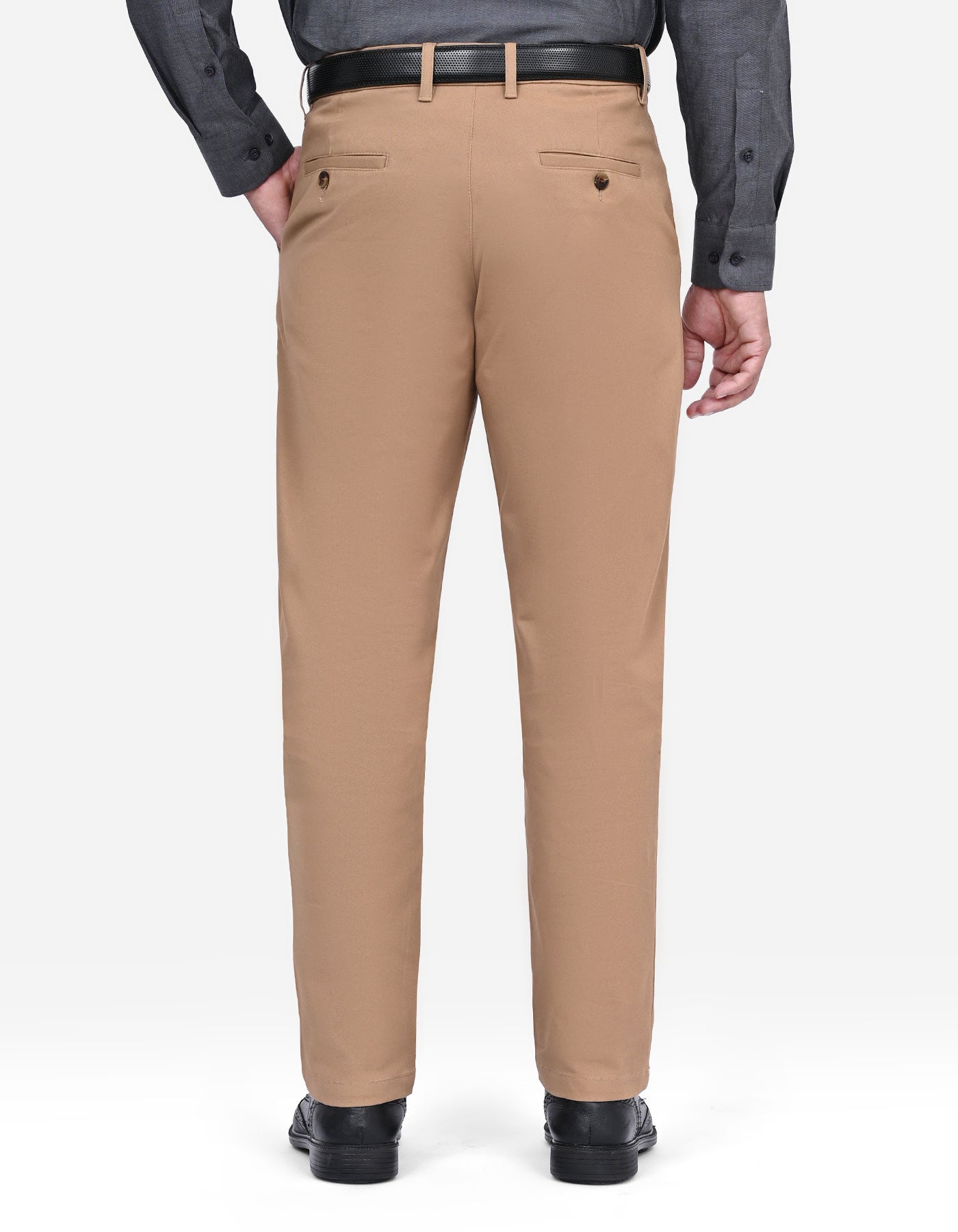 Khaki Classic Fit Cotton Trouser FTC2540C-38
