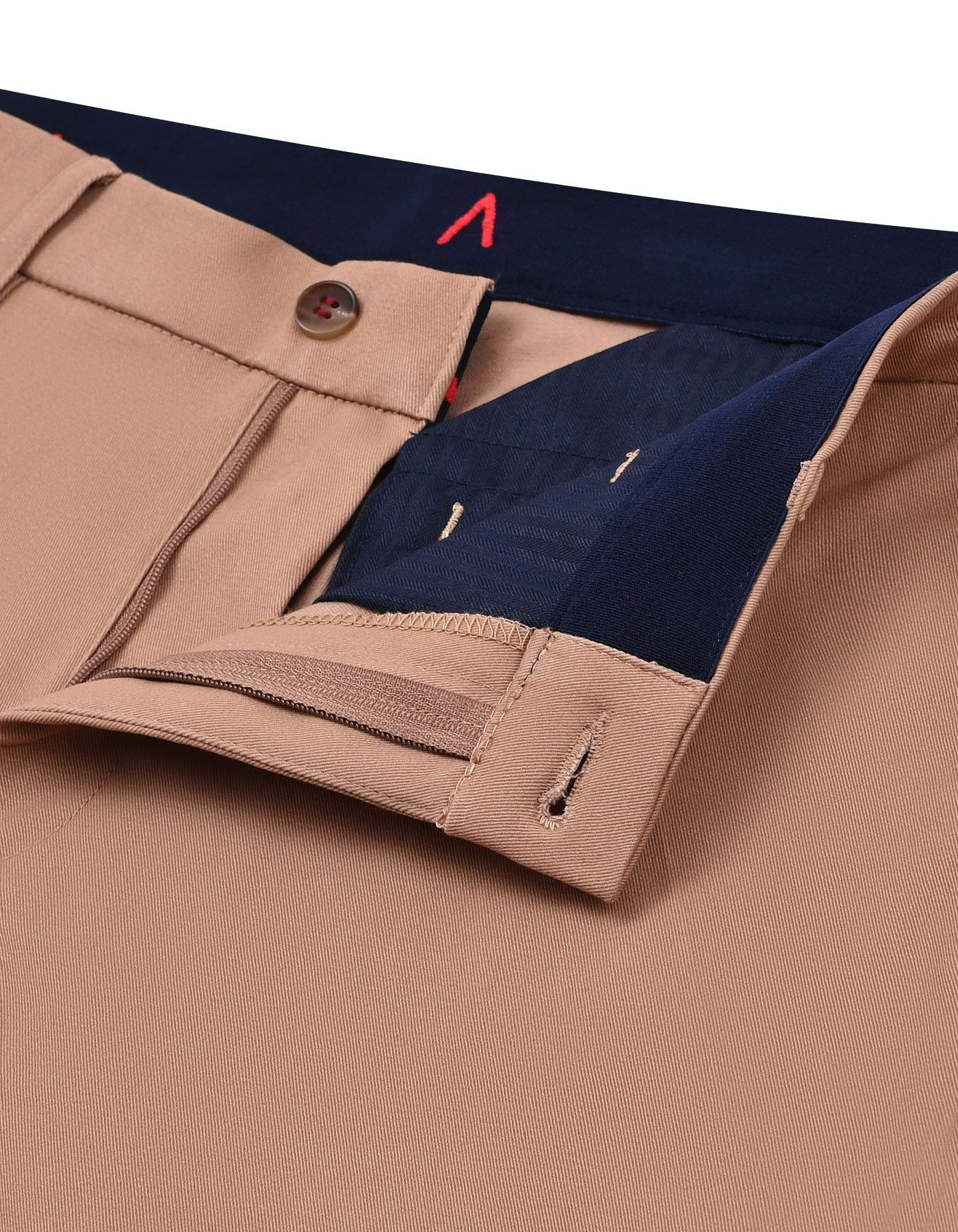 Khaki Smart Fit Cotton Trouser FTC2540S-32