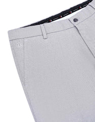 Silver Classic Fit Cotton Trouser FTC2550C-32