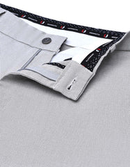 Silver Classic Fit Cotton Trouser FTC2550C-30