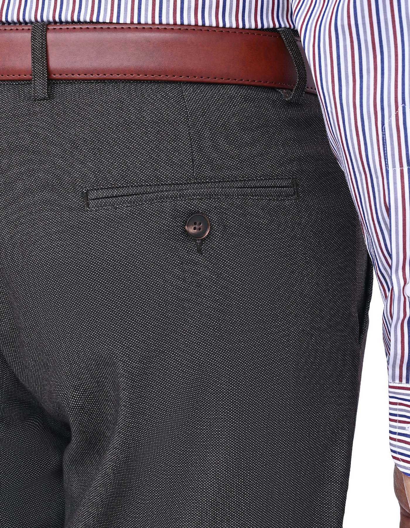 Chocolate Classic Fit Cotton Trouser FTC2552C-34