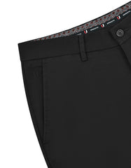 Black Plain Smart Fit Cotton Trouser