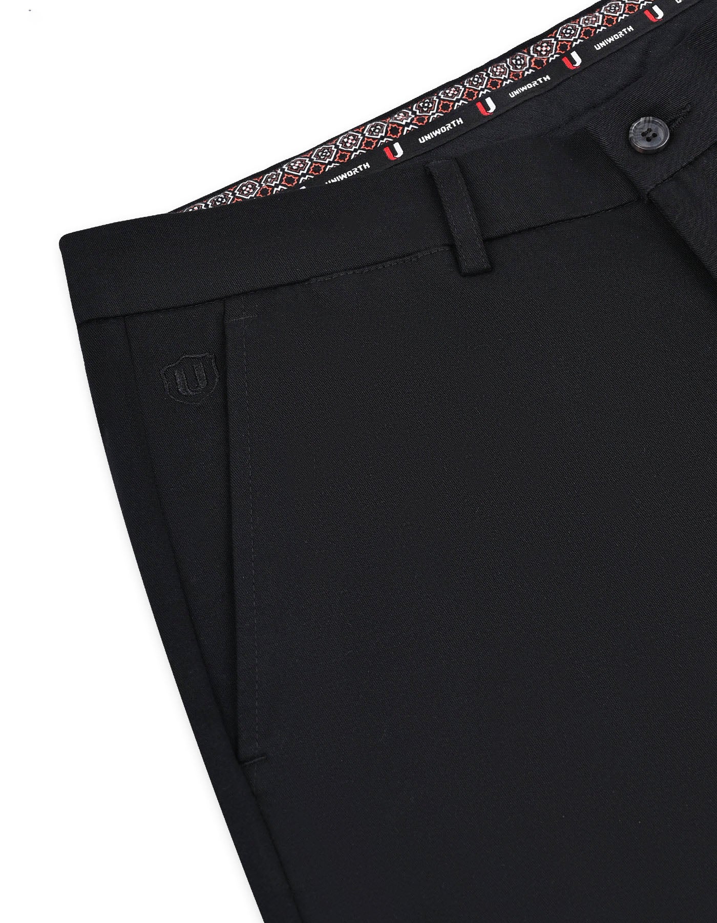 Black Classic Fit Cotton Trouser FTC2554C-34