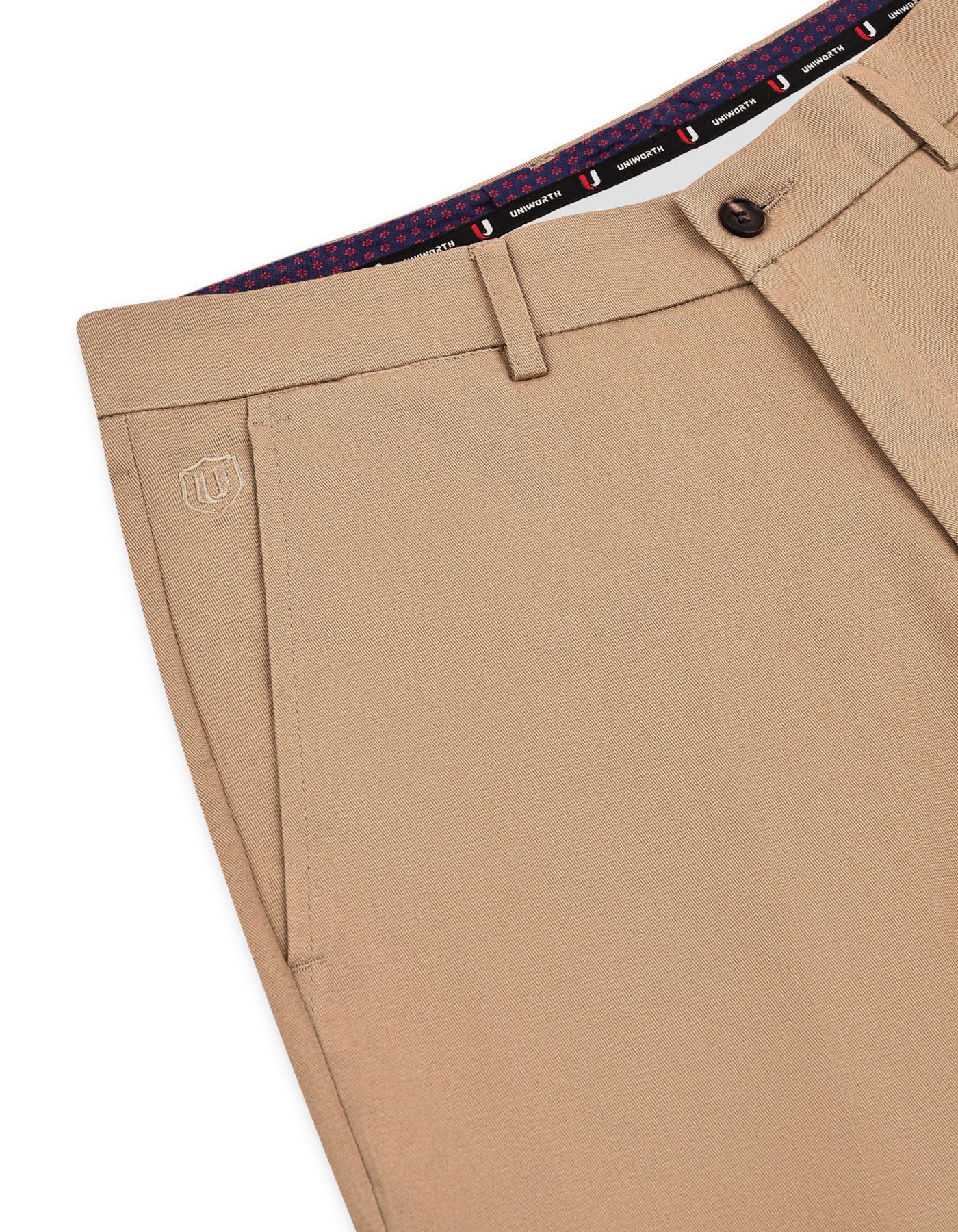 Khaki Classic Fit Cotton Trouser FTC2555C-34