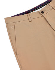 Khaki Classic Fit Cotton Trouser FTC2555C-34