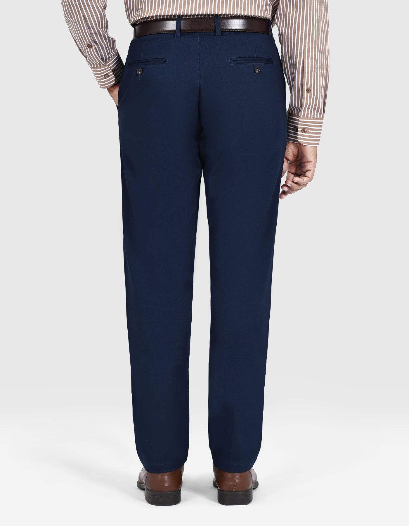 Navy Smart Fit Cotton Trouser FTC2556S-38