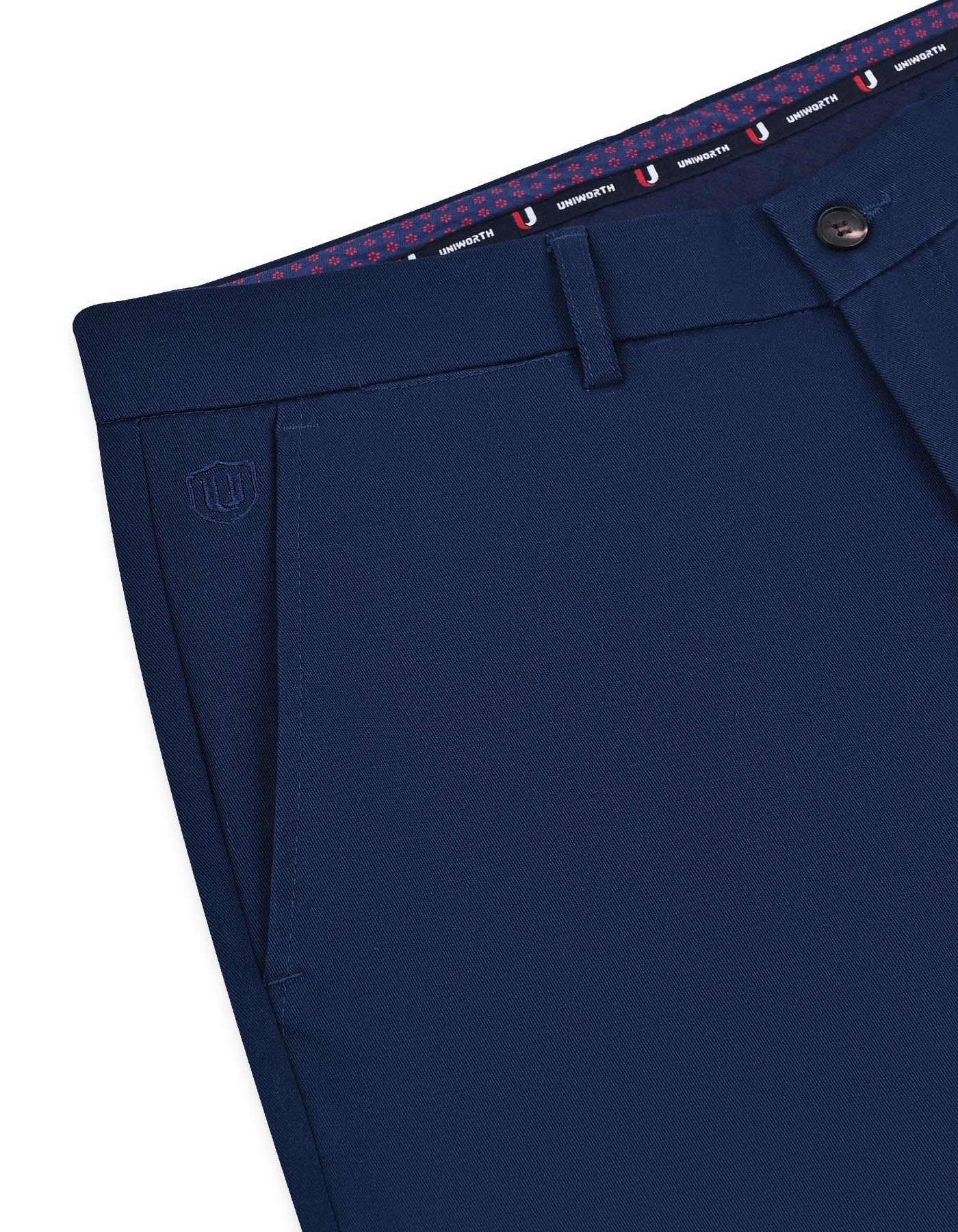 Navy Smart Fit Cotton Trouser FTC2556S-34