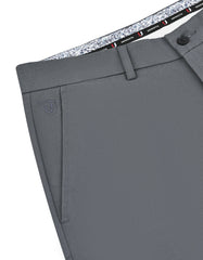 Grey Classic Fit Cotton Trouser FTC2557C-34