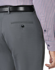 Grey Classic Fit Cotton Trouser FTC2557C-36