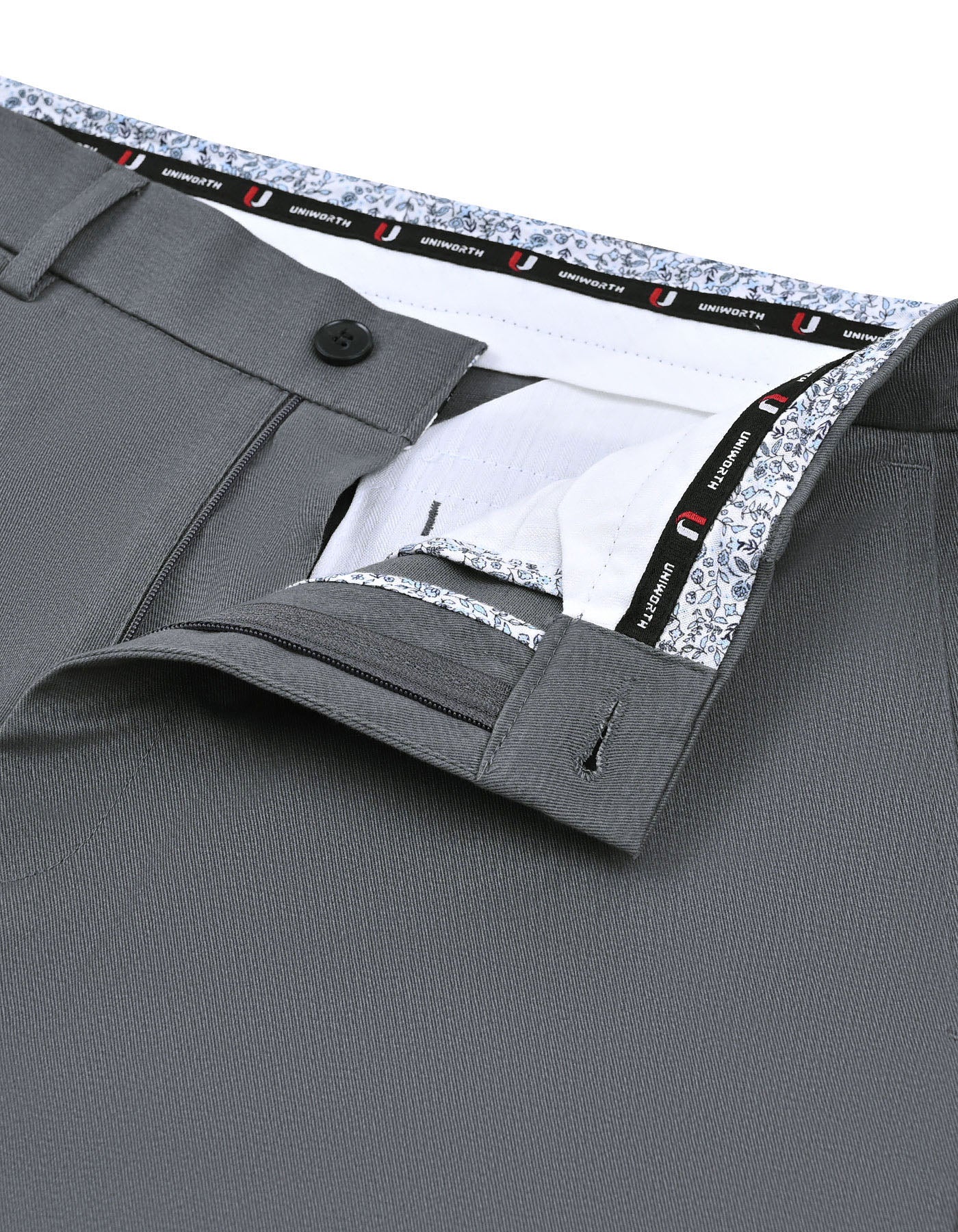 Grey Smart Fit Cotton Trouser FTC2557S-32