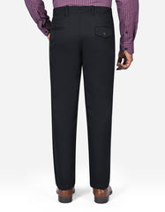 Black Classic Fit Cotton Trouser FTC2561-1C-36
