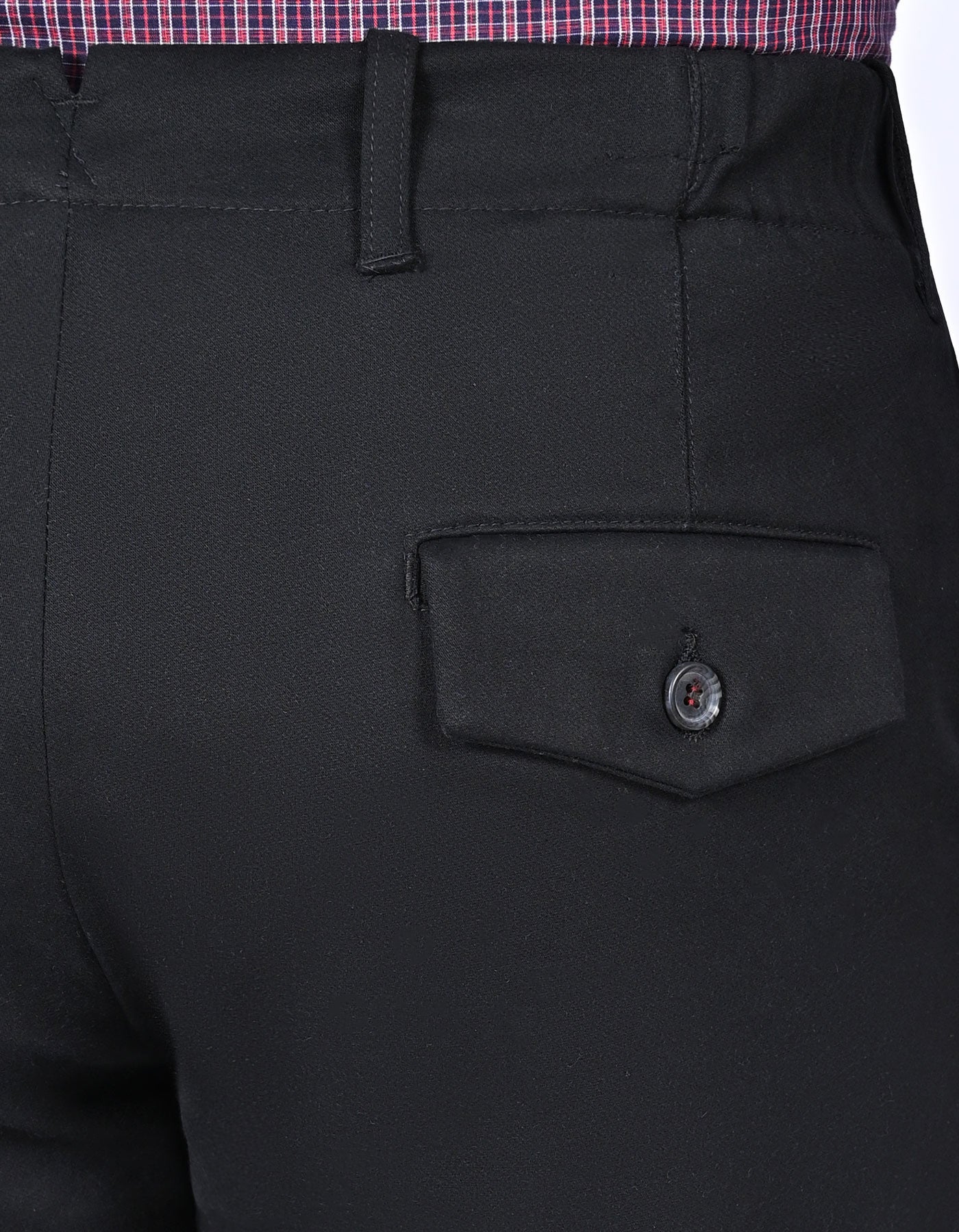 Black Classic Fit Cotton Trouser FTC2561-1C-34