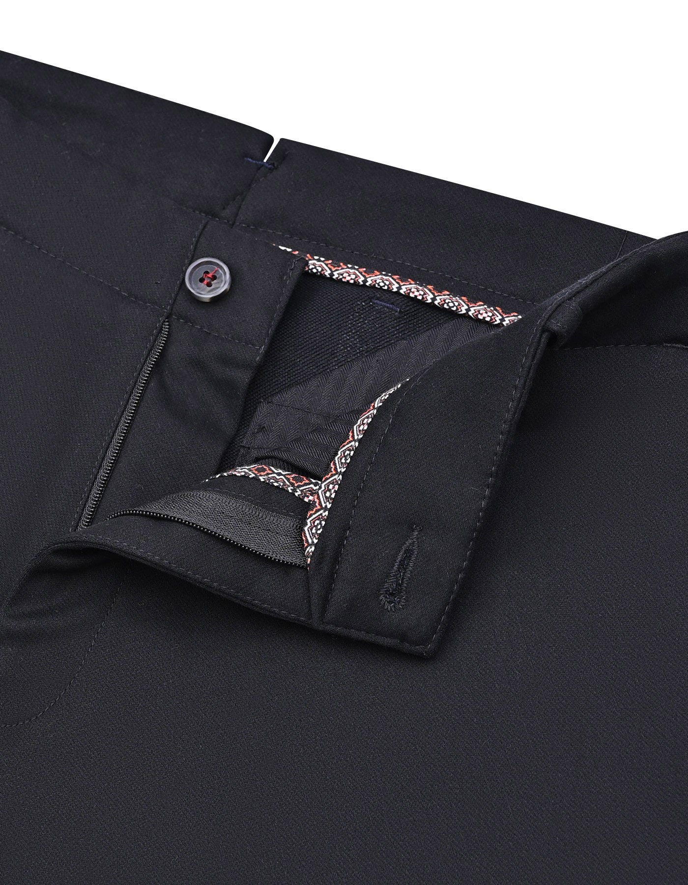 Black Classic Fit Cotton Trouser FTC2561-1C-30