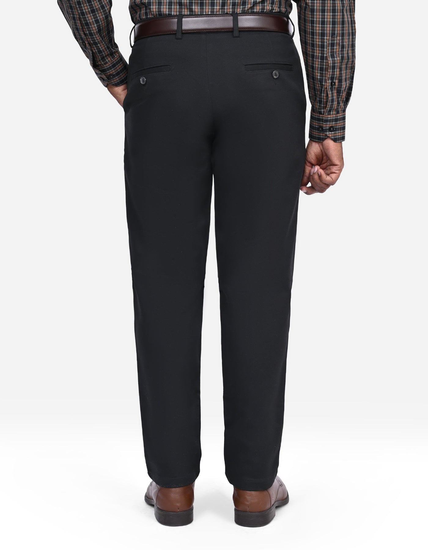 Black Smart Fit Cotton Trouser FTC2561S-36