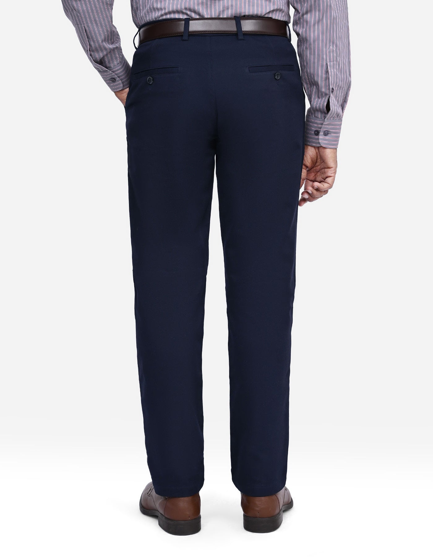 Navy Smart Fit Cotton Trouser FTC2562S-36