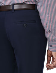 Navy Smart Fit Cotton Trouser FTC2562S-34