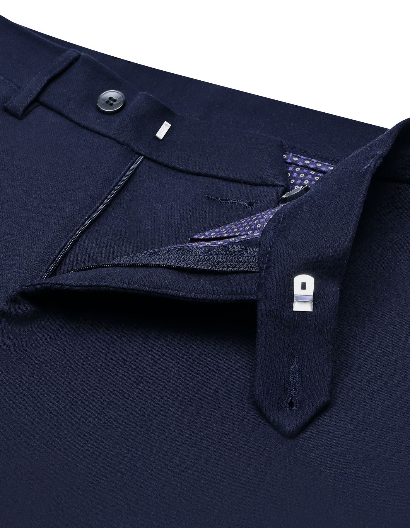 Navy Smart Fit Cotton Trouser FTC2562S-30