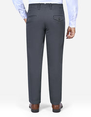 D Grey Classic Fit Cotton Trouser FTC2563-1C-36