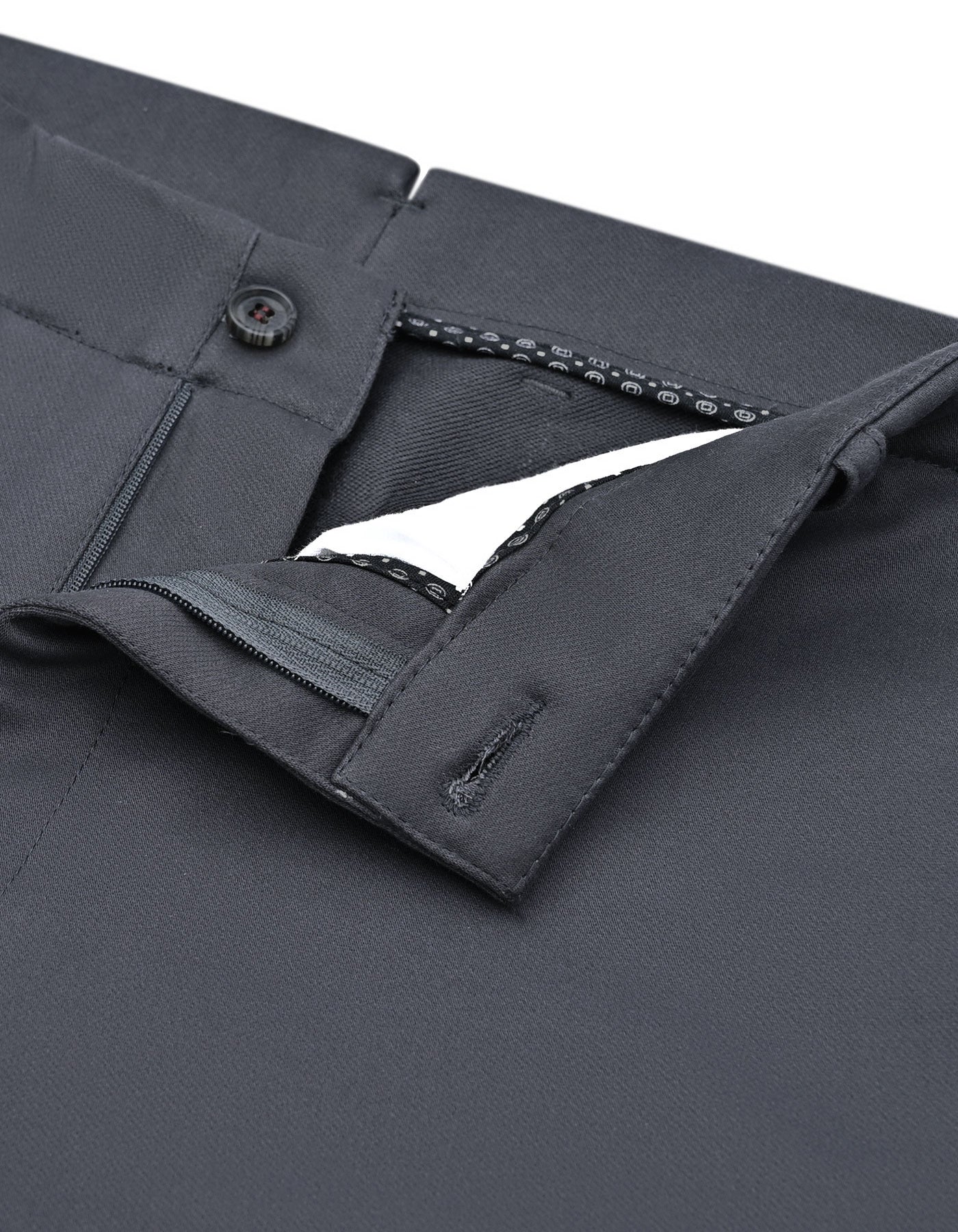 D Grey Classic Fit Cotton Trouser FTC2563-1C-30