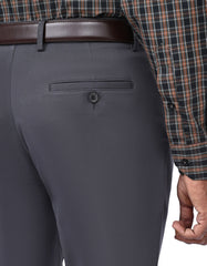 D Grey Smart Fit Cotton Trouser FTC2563S-34
