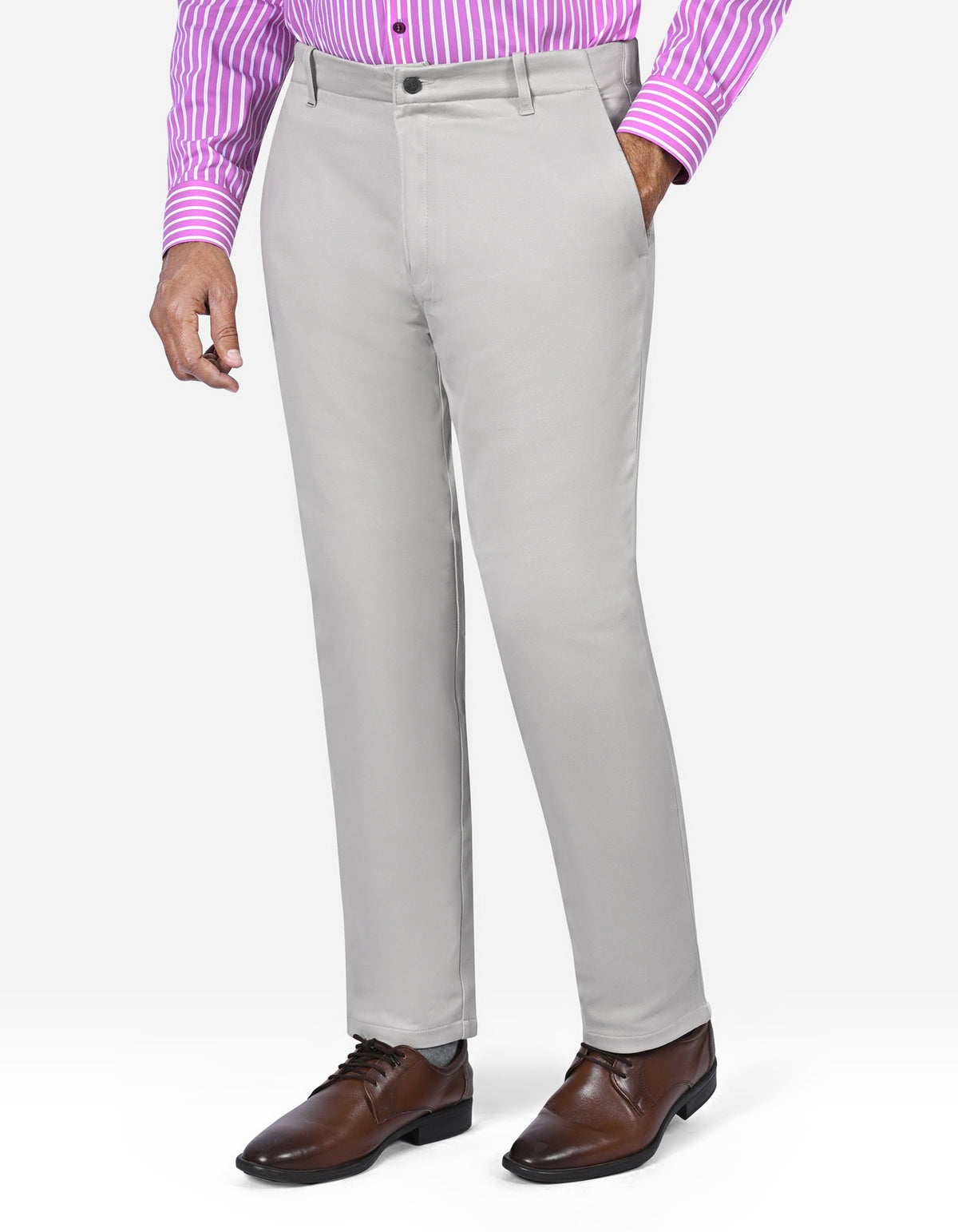 Stone Smart Fit Cotton Trouser FTC2564-1S-28