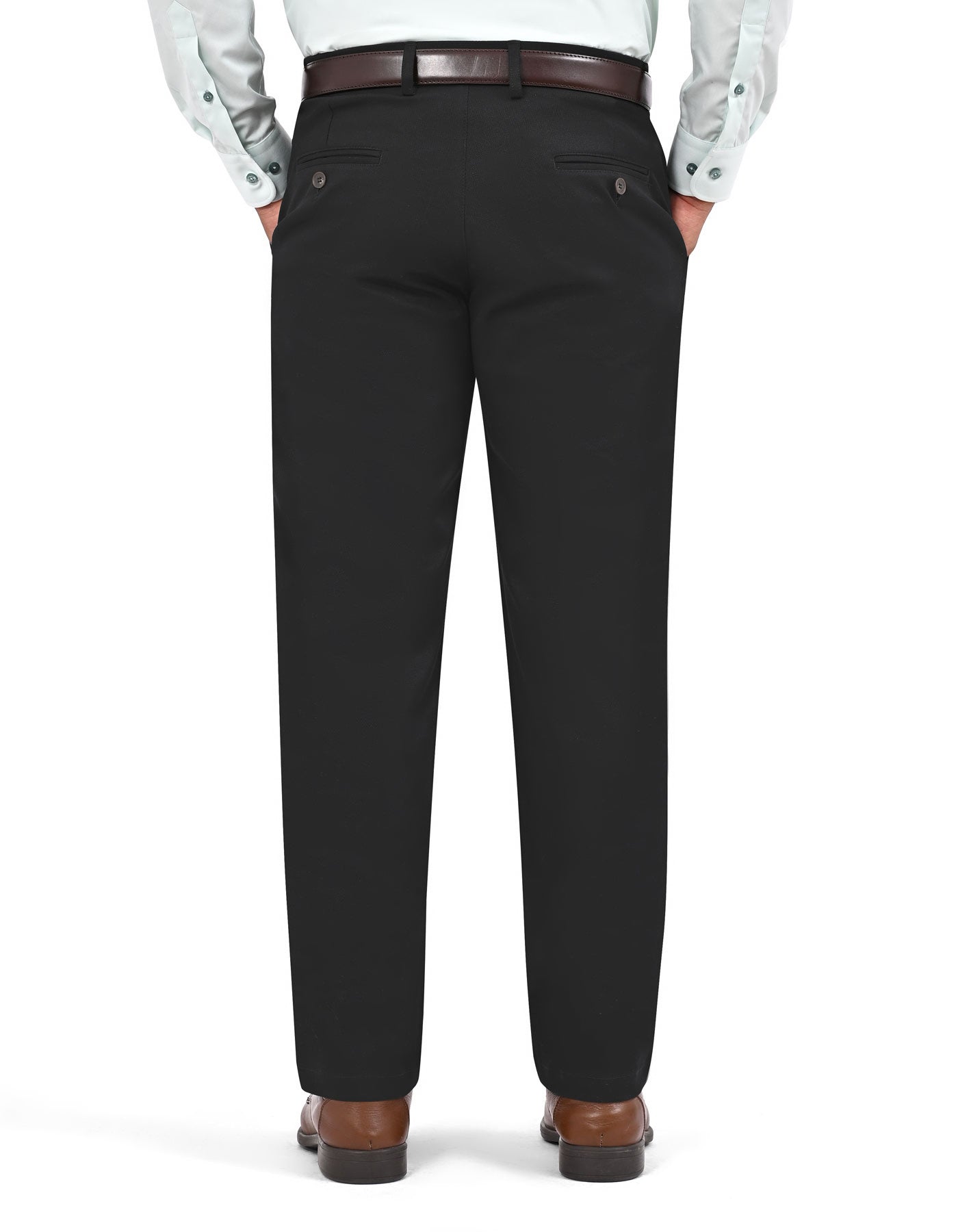 Black Smart Fit Cotton Trouser FTC2565-1S-36