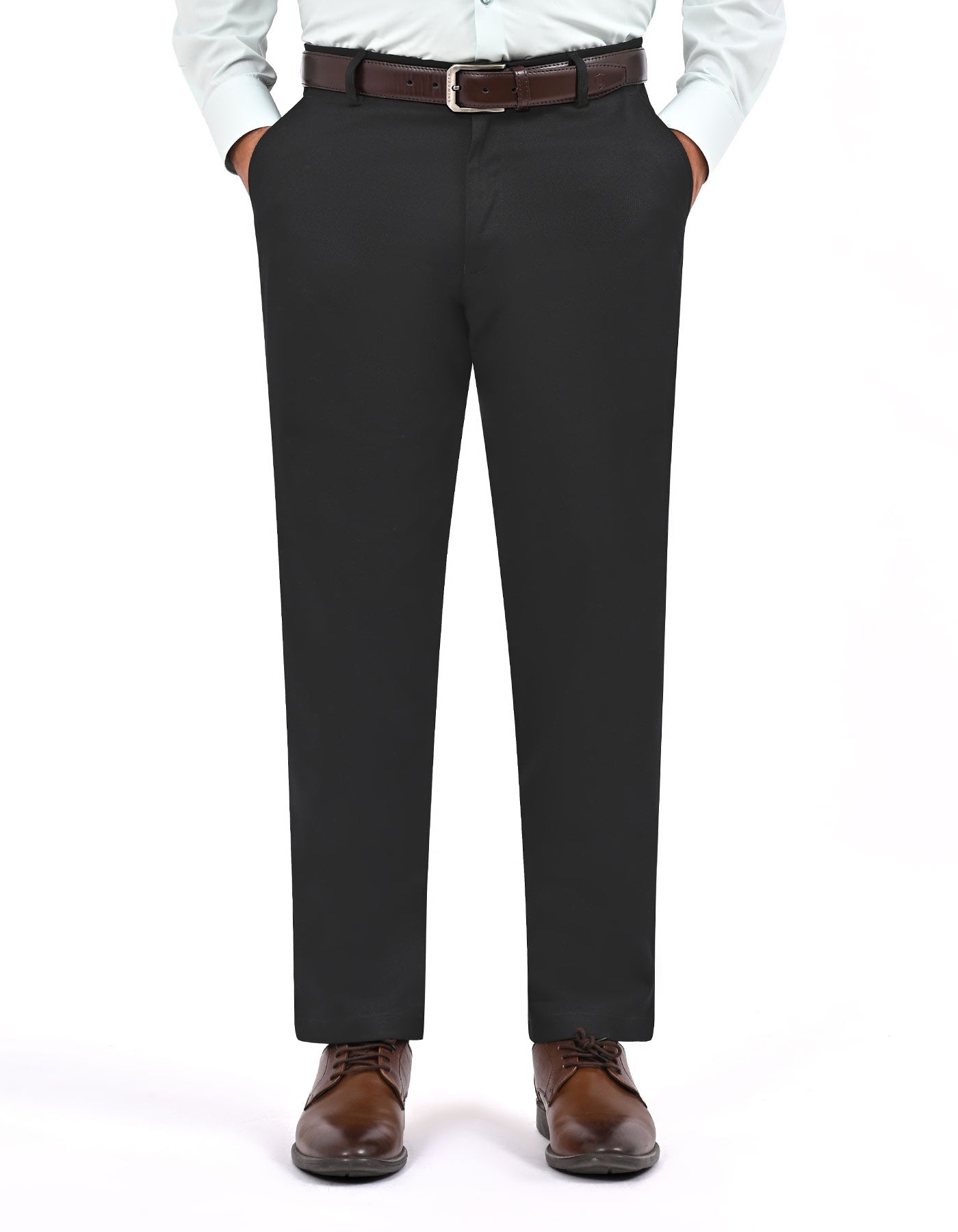 Black Smart Fit Cotton Trouser FTC2565-1S-28