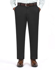 Black Smart Fit Cotton Trouser FTC2565-1S-28