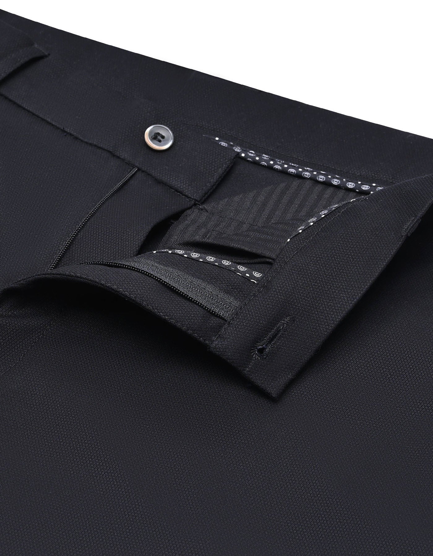 Black Classic Fit Cotton Trouser FTC2565C-30