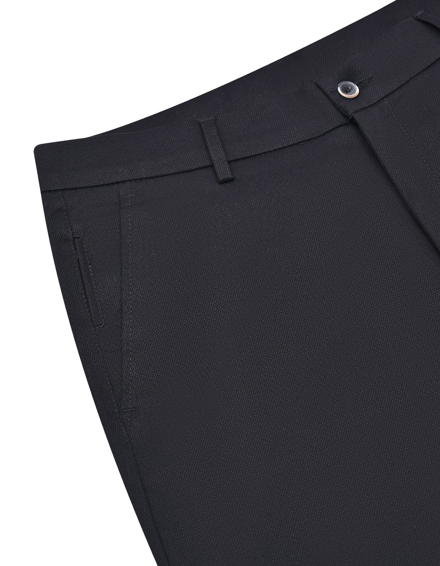 Black Smart Fit Cotton Trouser FTC2565S-32