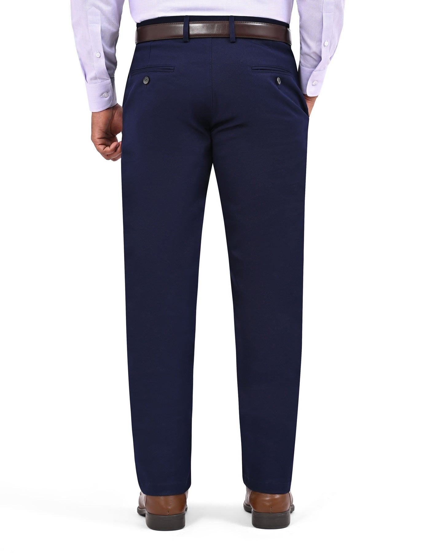 Navy Smart Fit Cotton Trouser FTC2566-1S-36