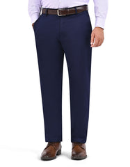 Navy Smart Fit Cotton Trouser FTC2566-1S-28