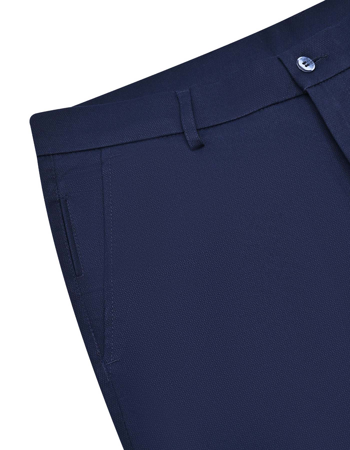 Navy Classic Fit Cotton Trouser FTC2566C-32