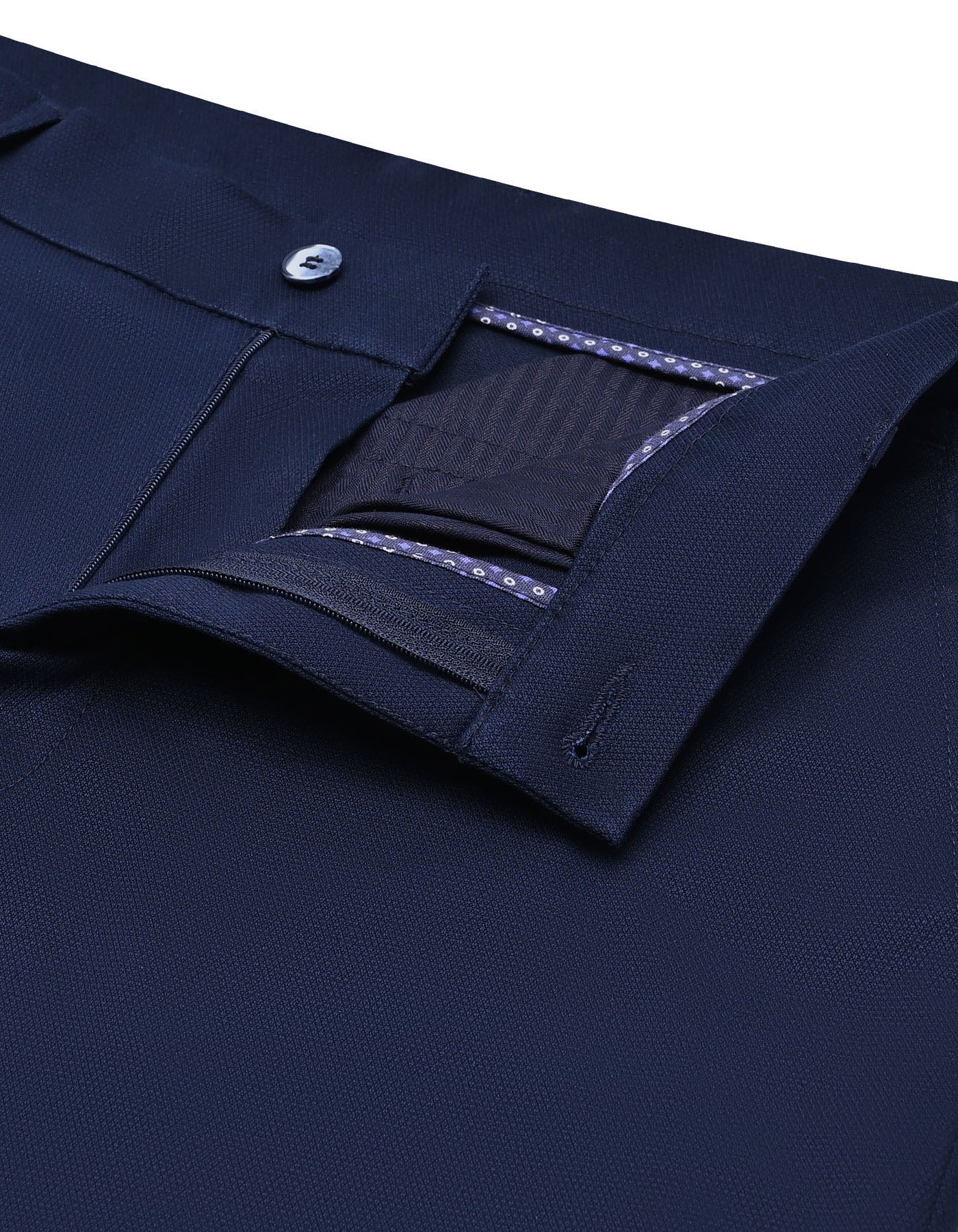 Navy Smart Fit Cotton Trouser FTC2566S-30