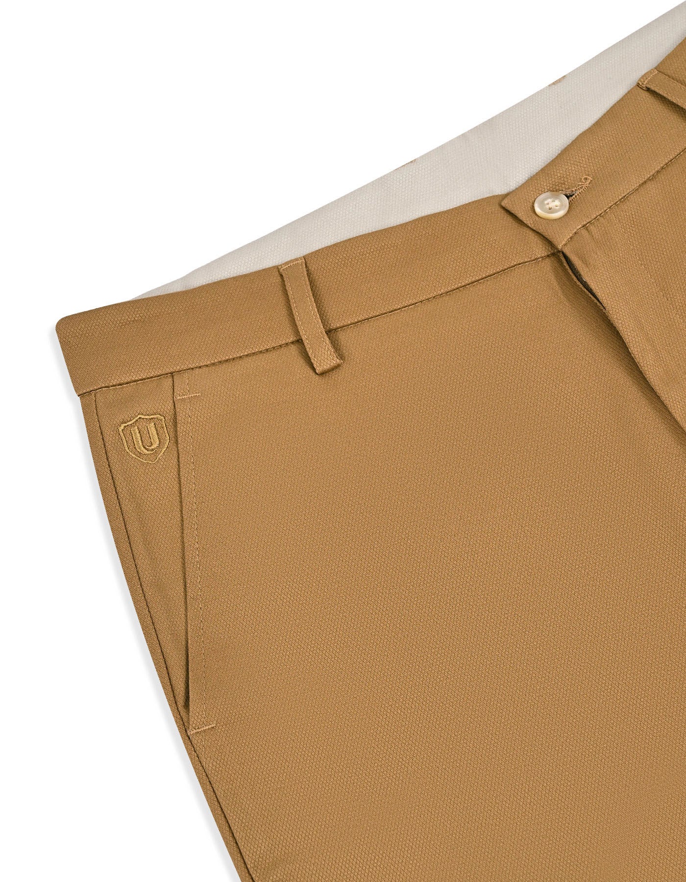 Camel Classic Fit Cotton Trouser FTC2567-1C-32