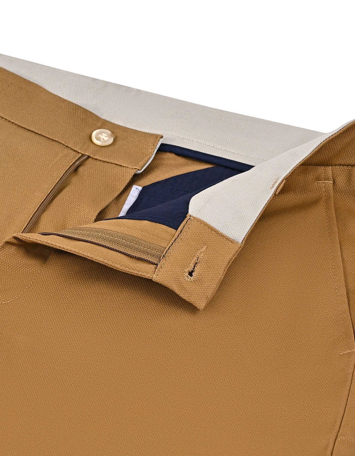 Camel Classic Fit Cotton Trouser FTC2567-1C-30