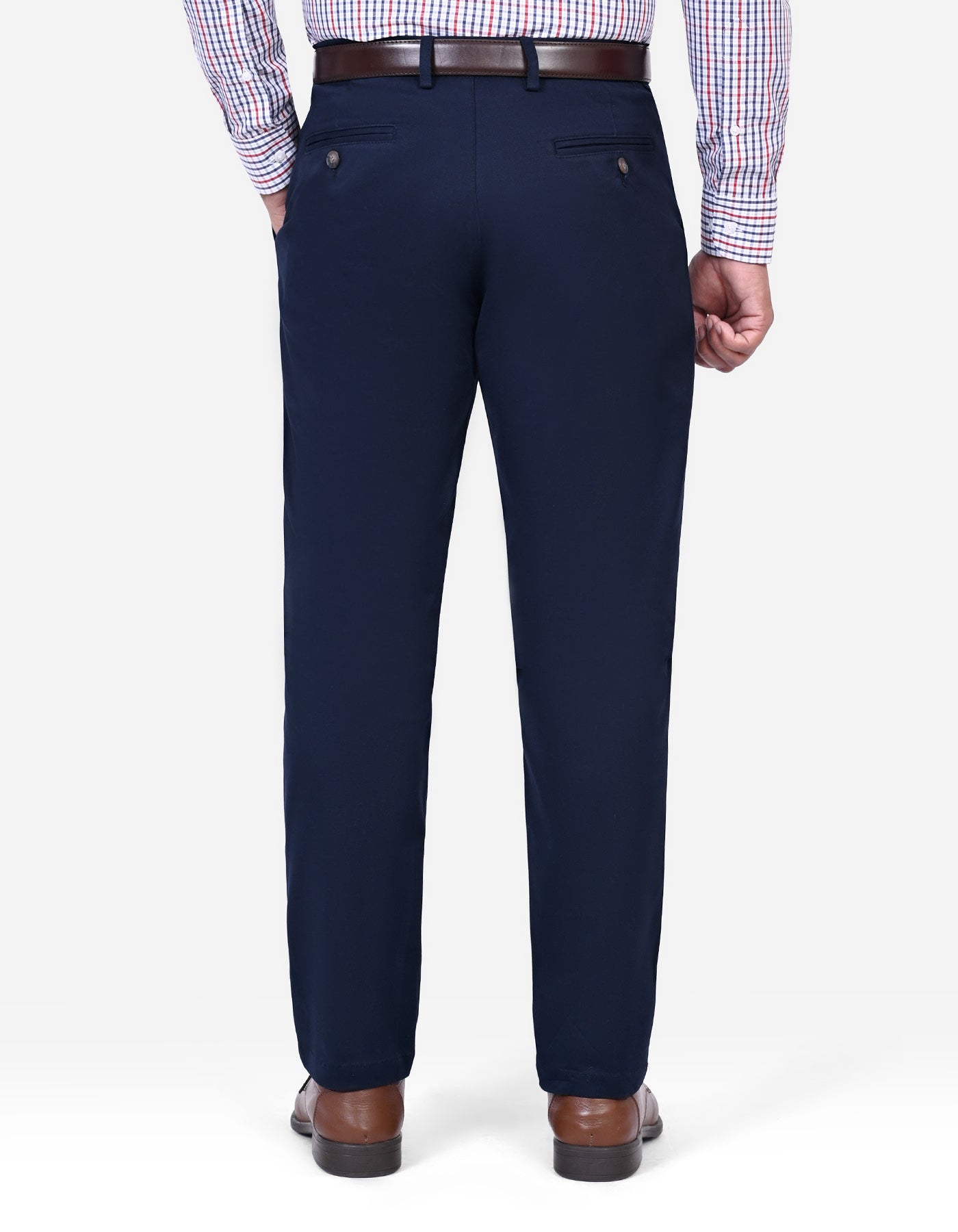 Navy Smart Fit Cotton Trouser FTC2570S-38
