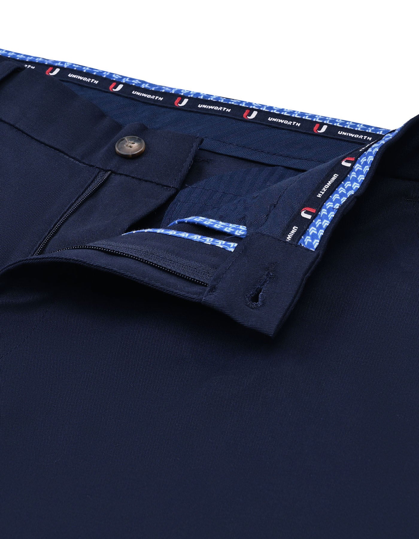 Navy Smart Fit Cotton Trouser FTC2570S-32