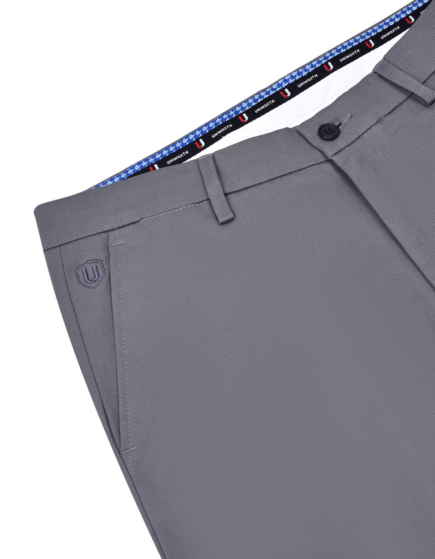 Grey Classic Fit Cotton Trouser FTC2573C-34
