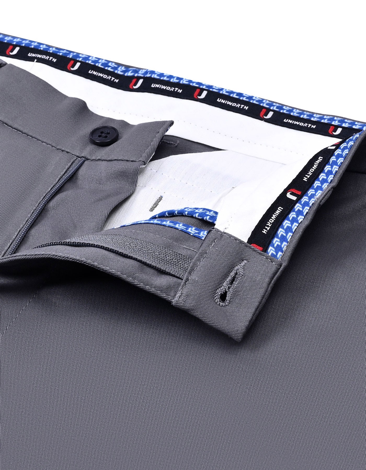 Grey Smart Fit Cotton Trouser FTC2573S-32