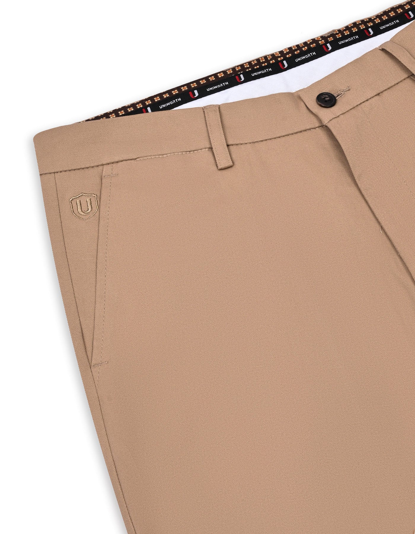 Khaki Classic Fit Cotton Trouser FTC2574C-34