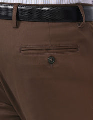 Chocolate Classic Fit Cotton Trouser FTC2575C-36