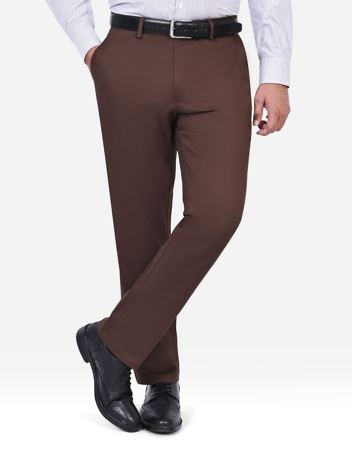 Chocolate Classic Fit Cotton Trouser FTC2575C-30