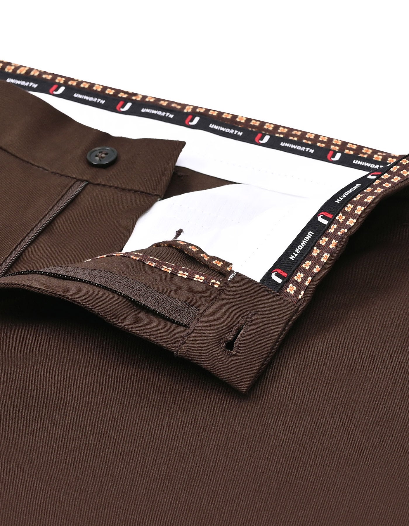 Chocolate Smart Fit Cotton Trouser FTC2575S-32