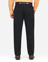 Black Classic Fit Cotton Trouser FTC2600C-38
